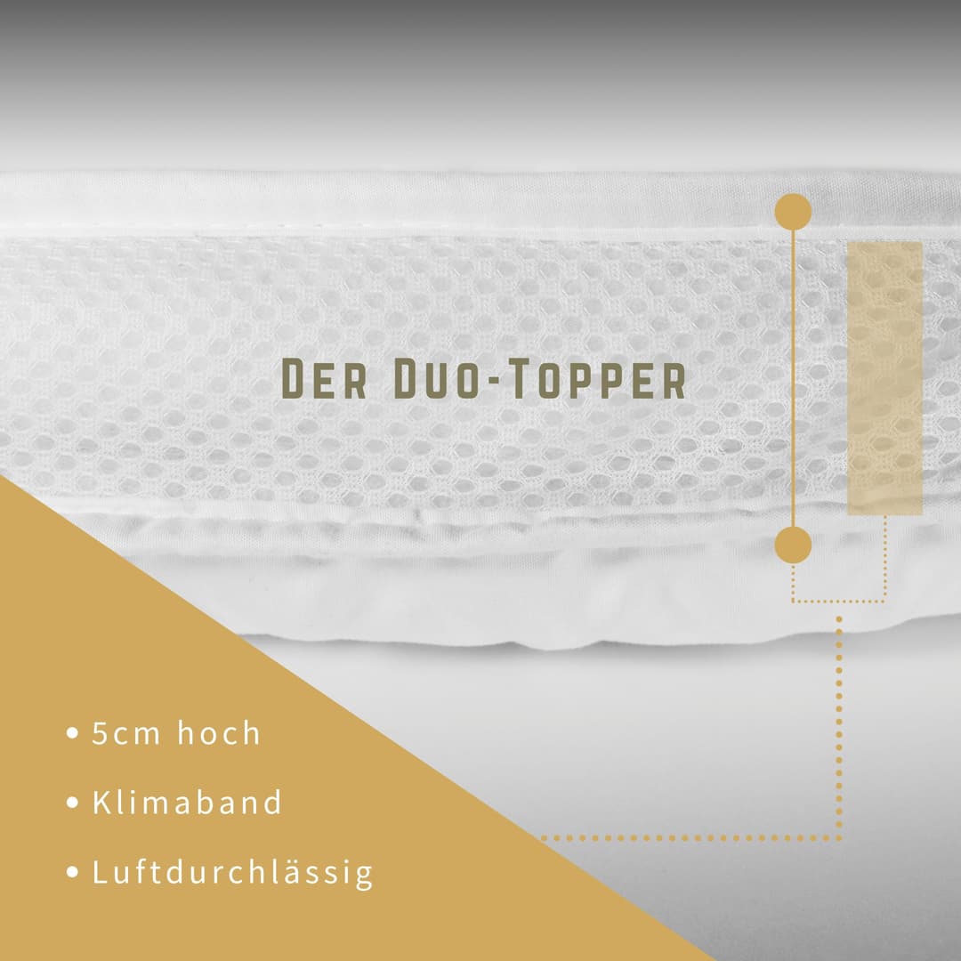 Matratzenauflage Duo Premium 5 Sterne | Weiß