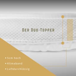 Matratzenauflage Duo Premium 5 Sterne | Weiß