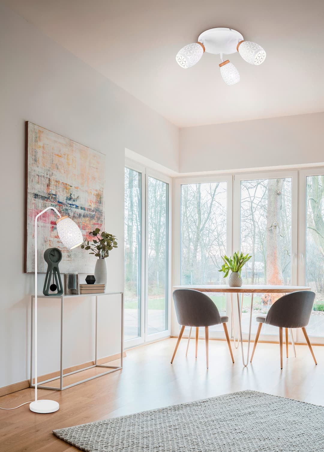 Reality Leuchten Stehlampe BIDAR | Weiß