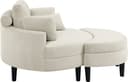 ATLANTIC home collection Loveseat Ravi Sessel | Beige 5
