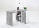 FMD Eckschreibtisch AUGSBURG | Grau 2