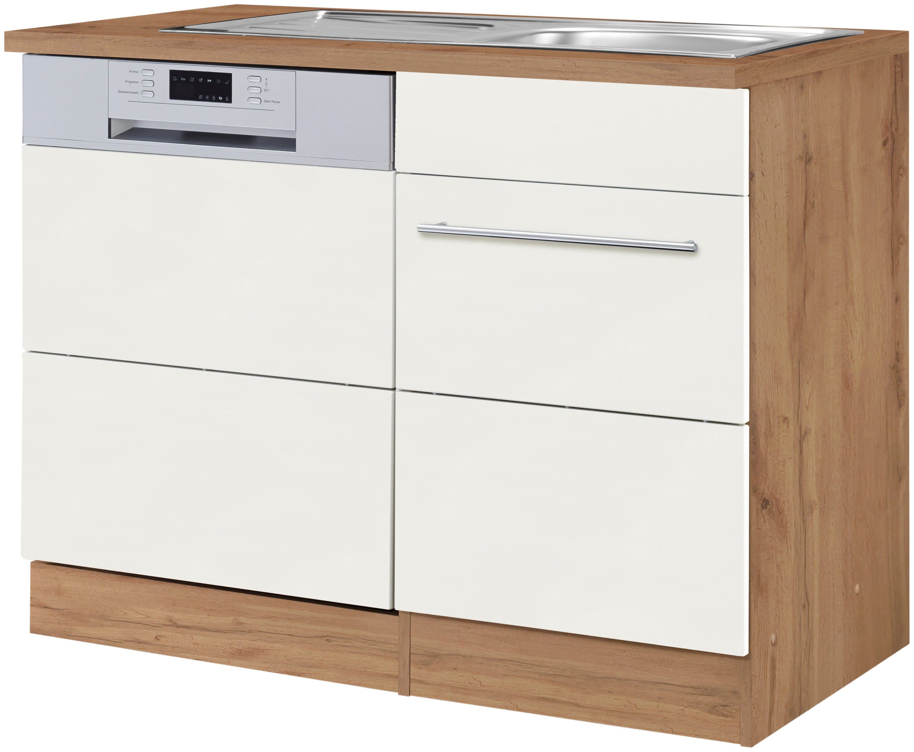 KOCHSTATION Spülenschrank KS-Wien | Holztöne