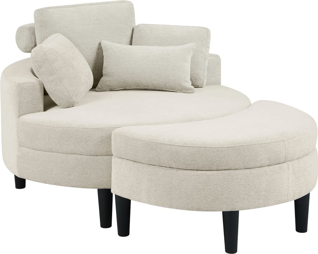 ATLANTIC home collection Loveseat Ravi Sessel | Beige