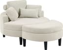 ATLANTIC home collection Loveseat Ravi Sessel | Beige 2