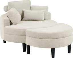 ATLANTIC home collection Loveseat Ravi Sessel | Beige