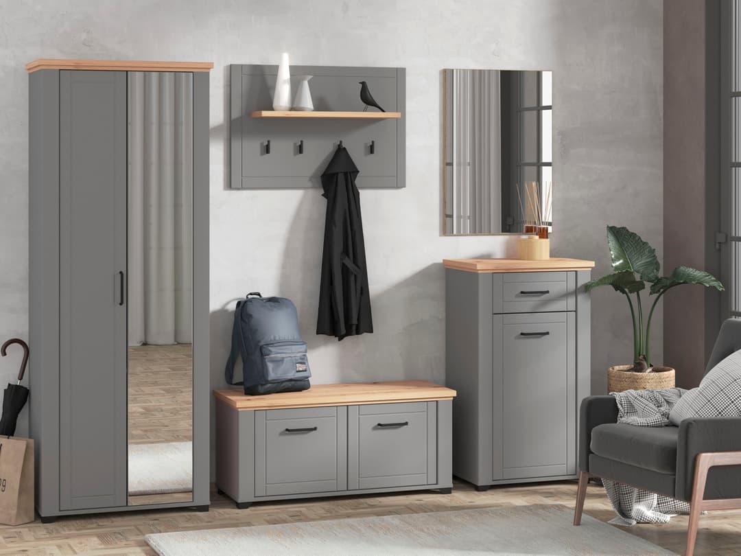 Home affaire Garderobenschrank Valencia | Grau