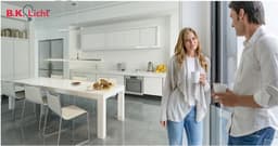 B.K.Licht LED Pendelleuchte | Silber