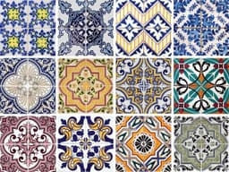 Home affaire Fliesenaufkleber Ornamente | Mehrfarbig