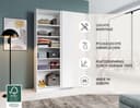 Schwebetürenschrank Heimo/Fast | Weiß 5