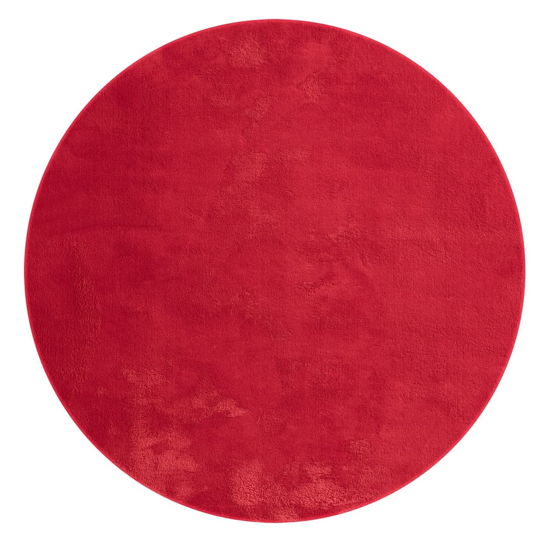 the carpet Teppich Relax round | Rot