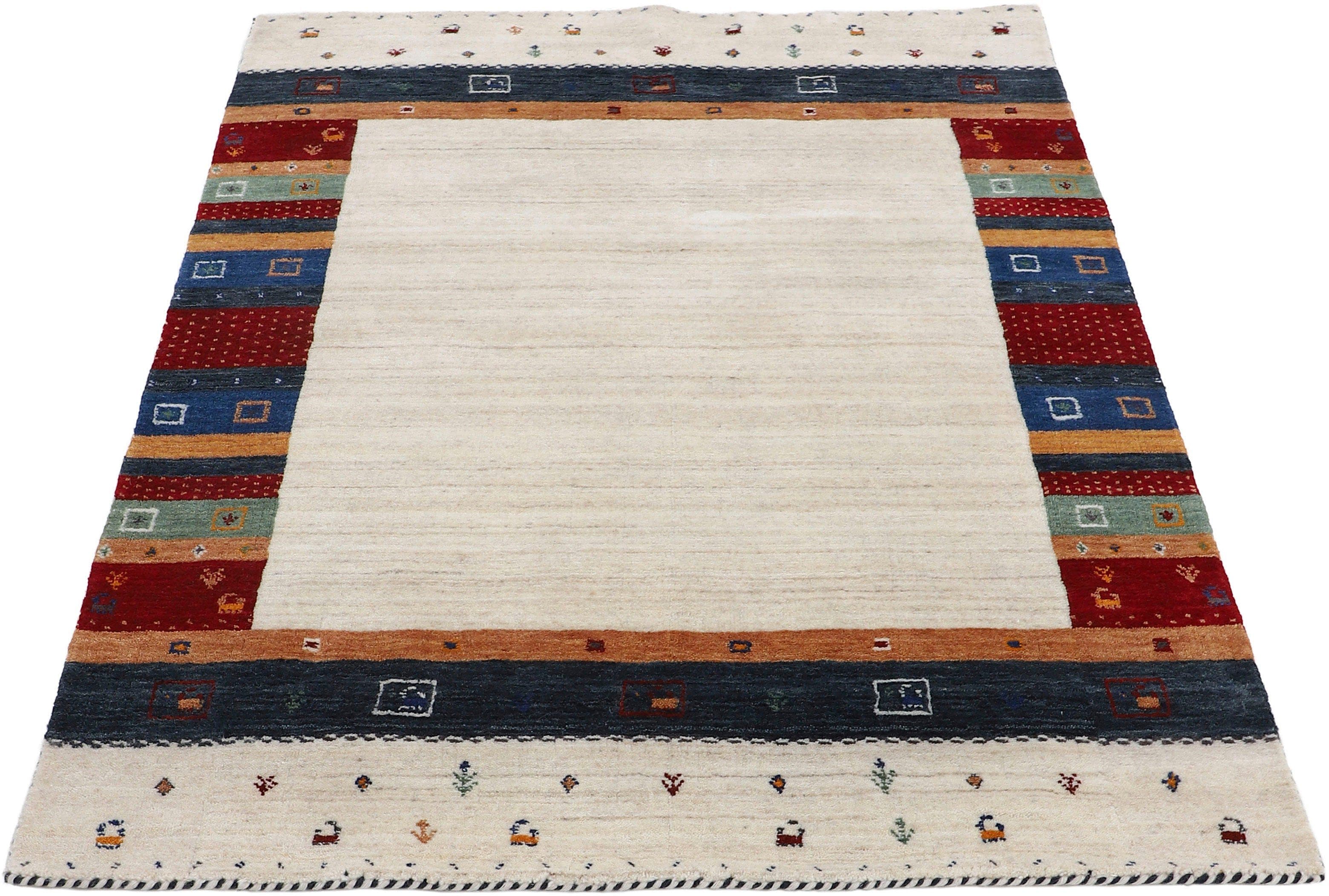 Carpetfine Gabbeh Nura Wollteppich | Beige