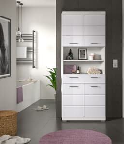 welltime Hochschrank SIENA | Weiß