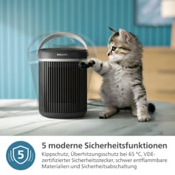 Philips Kompakter Keramikheizlüfter 3000 Series CX3120/01 | Schwarz
