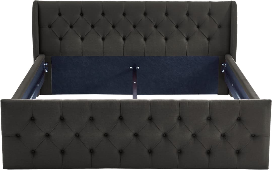 ATLANTIC home collection Polsterbett TAMINA | Grau