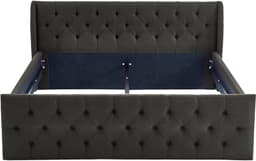 ATLANTIC home collection Polsterbett TAMINA | Grau