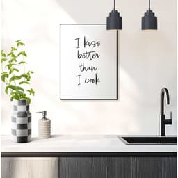 Reinders! Poster Cooking Kisses | Schwarz
