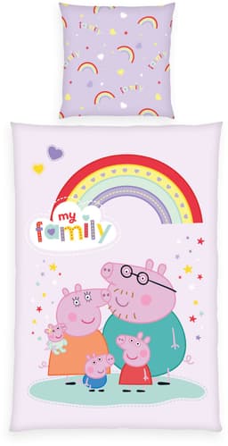 Peppa Pig Wendebettwäsche | Mehrfarbig