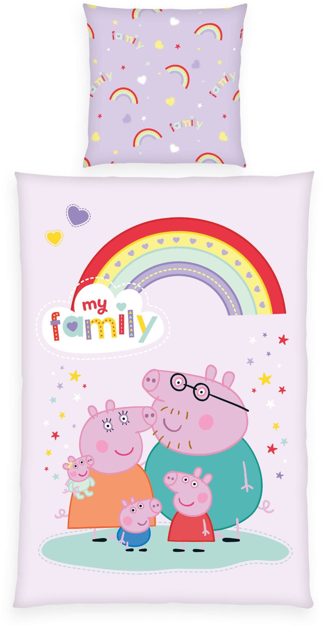 Peppa Pig Wendebettwäsche | Mehrfarbig