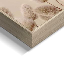 Reinders! Wandbild Highlander in Blumen | Braun