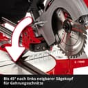 Einhell Akku-Kapp-Gehrungssäge TE-SM 36/210 Li - Solo | Rot 3