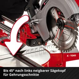 Einhell Akku-Kapp-Gehrungssäge TE-SM 36/210 Li - Solo | Rot