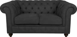 Home affaire Chesterfield-Sofa Duc 2-Sitzer | Grau