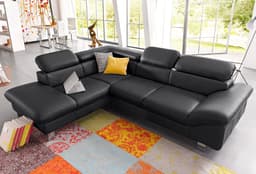 COTTA Ecksofa Driver L-Form | Schwarz