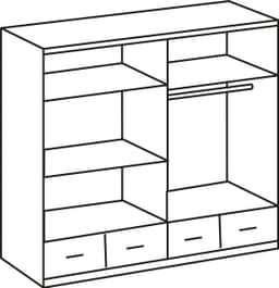 Wimex Kleiderschrank Imago | Weiß