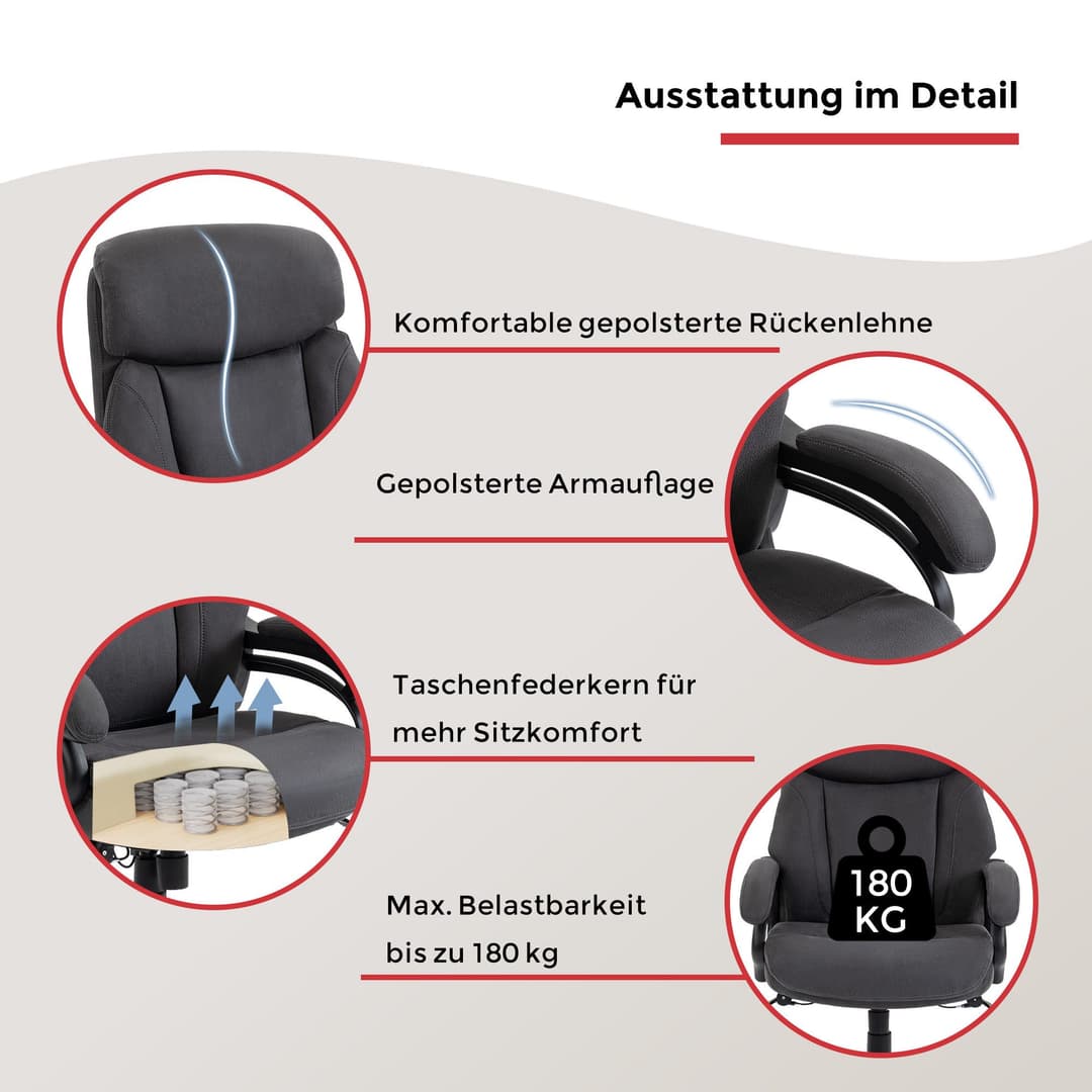 Duo Collection Chefsessel Ennio | Grau
