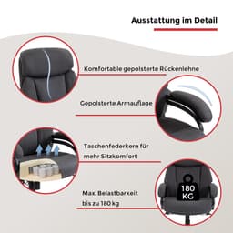 Duo Collection Chefsessel Ennio | Grau