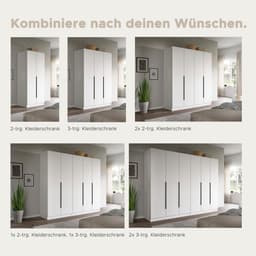 Home affaire Kleiderschrank Skarde | Weiß