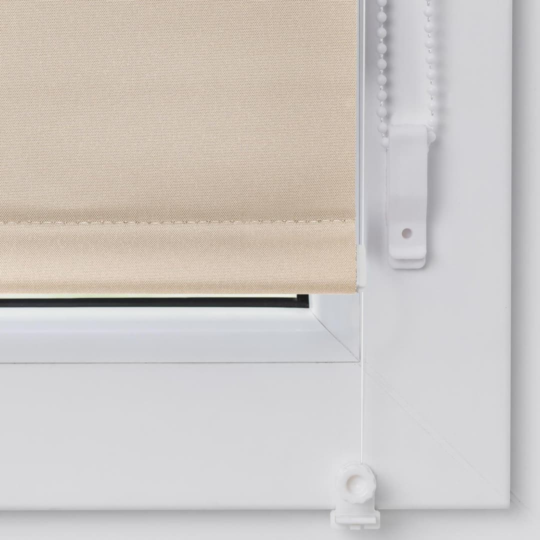 Seitenzugrollo Uni Rollo | Beige