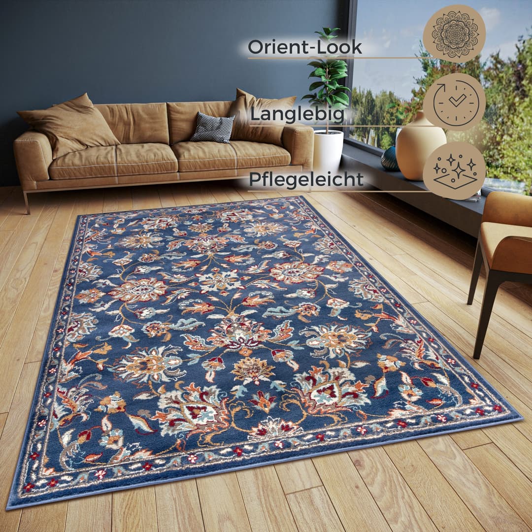 HANSE Home Teppich Caracci | Blau