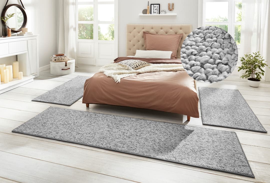 HANSE Home Wolly 2 Bettumrandung | Grau