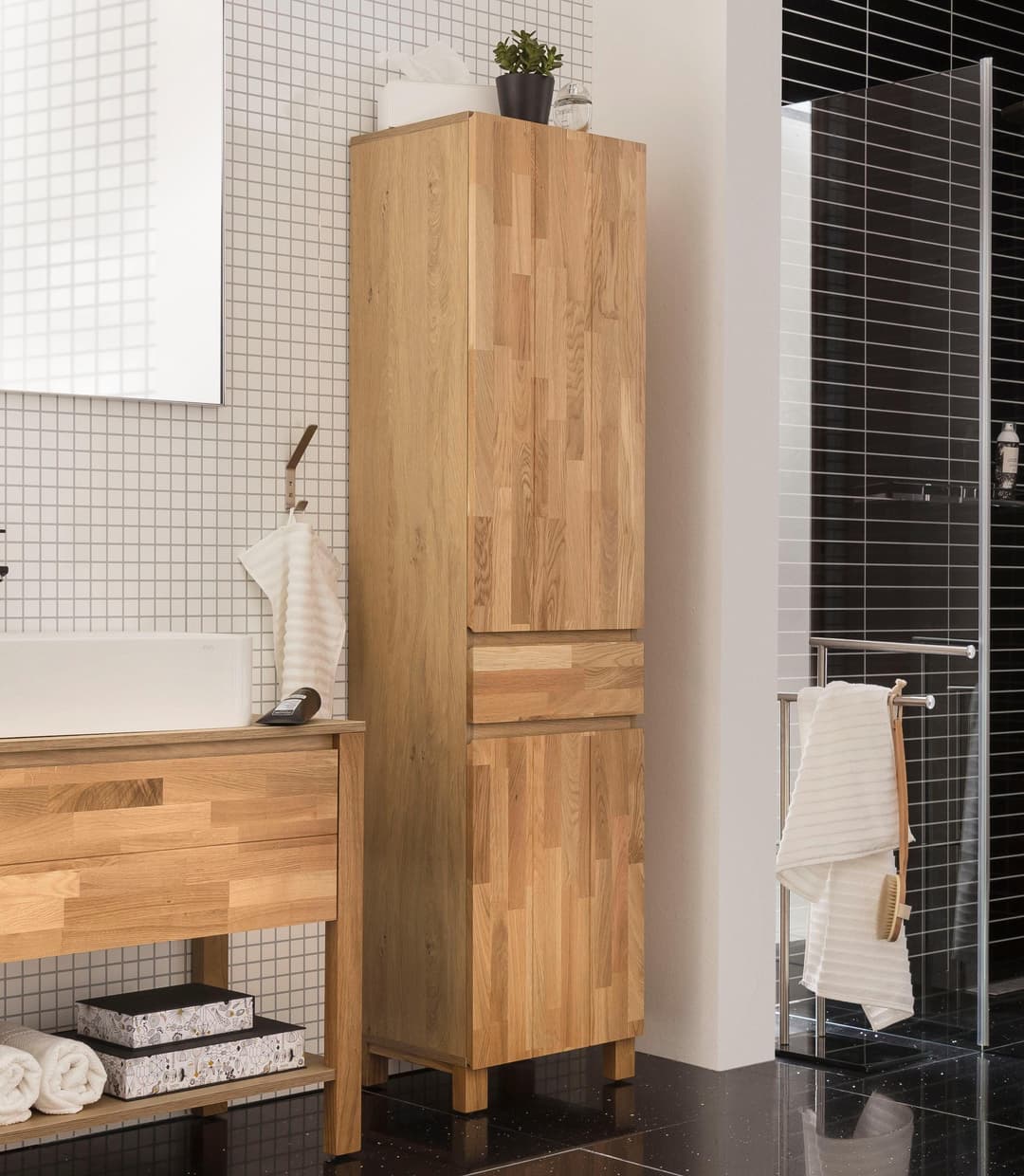 Home affaire Hochschrank Kaika Breite 40 cm | Holztöne