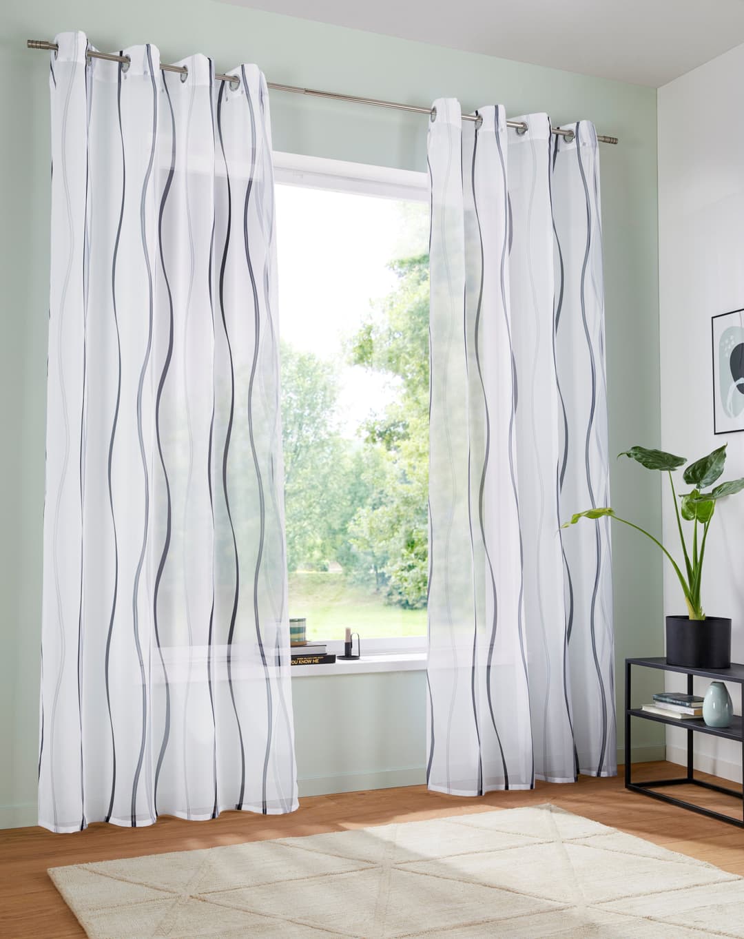OTTO home Gardine Dimona | Weiß