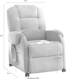 ATLANTIC home collection Relaxsessel Tobi | Beige