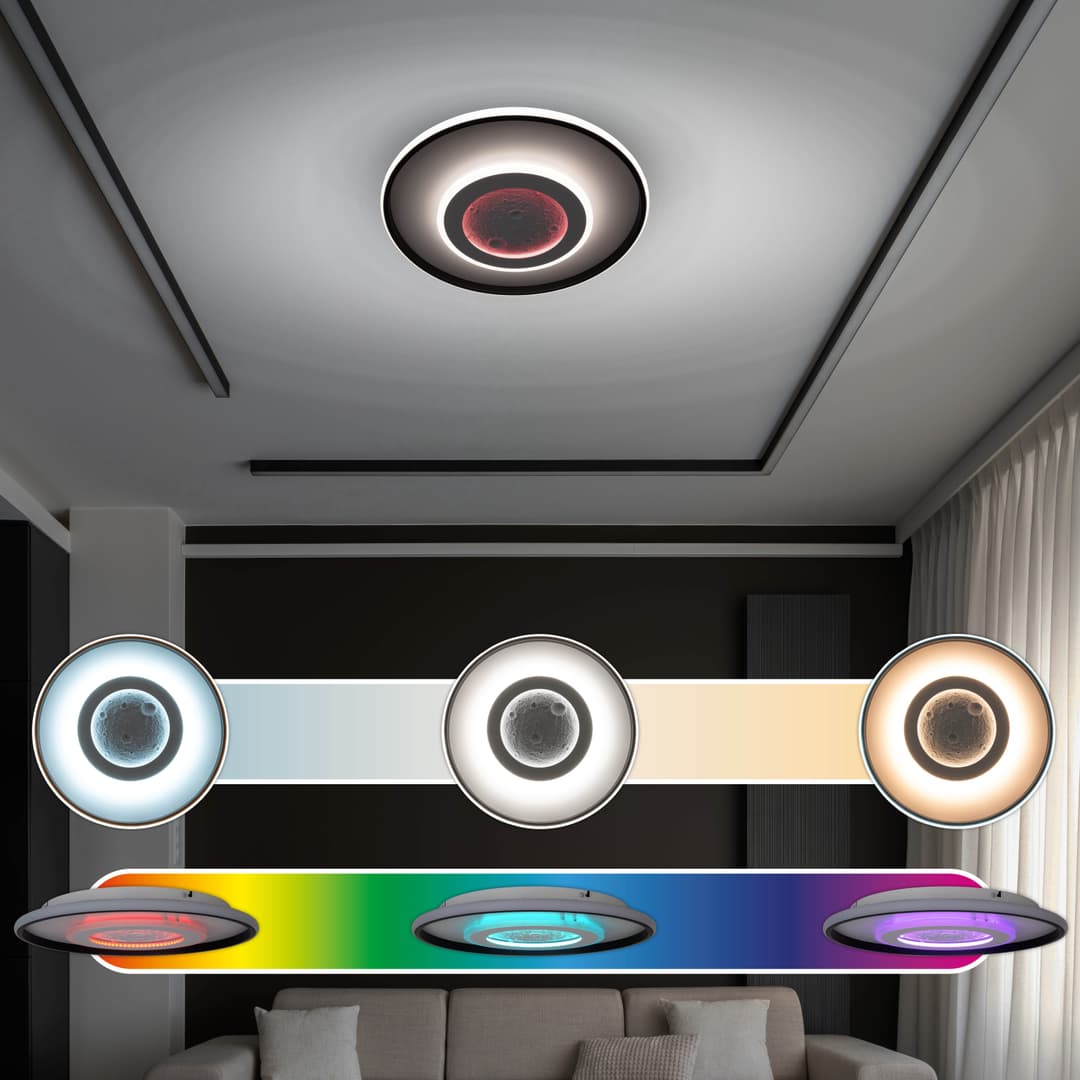 OTTO home LED Deckenleuchte Kessara | Weiß