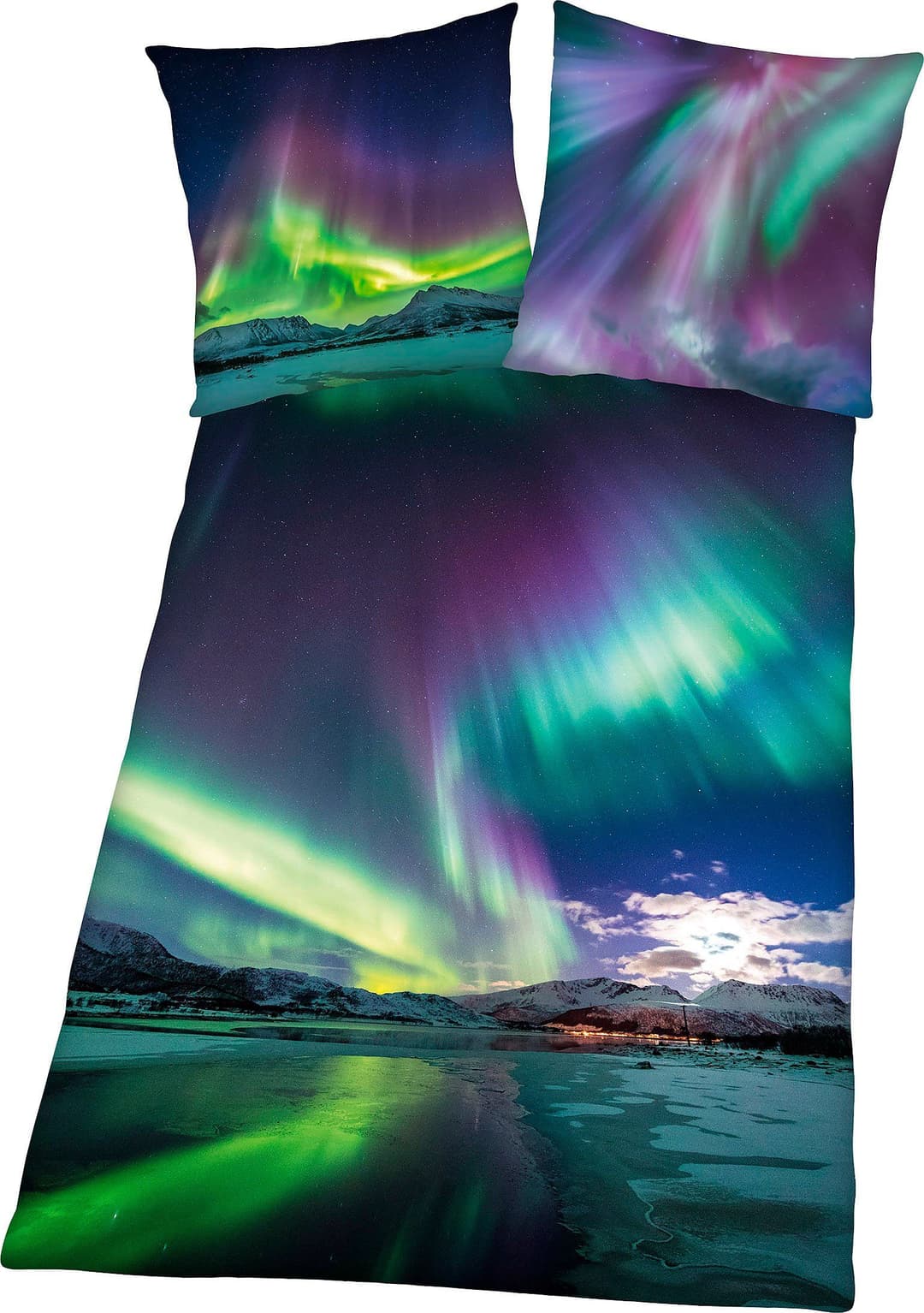 Herding Young Collection Bettwäsche Polarlichter | Mehrfarbig