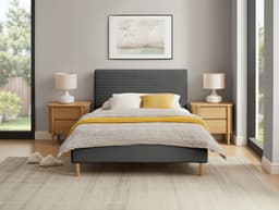 Home affaire Polsterbett Armandine | Grau