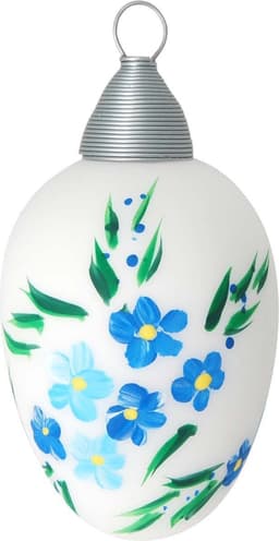 Krebs Glas Lauscha Osterei Blüten | Mehrfarbig