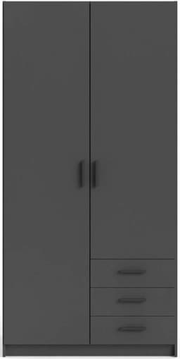 INOSIGN Kleiderschrank Sprint Drehtürenschrank | Schwarz