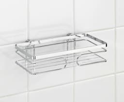 Wenko Duschablage Premium, 1 Etage | Silber