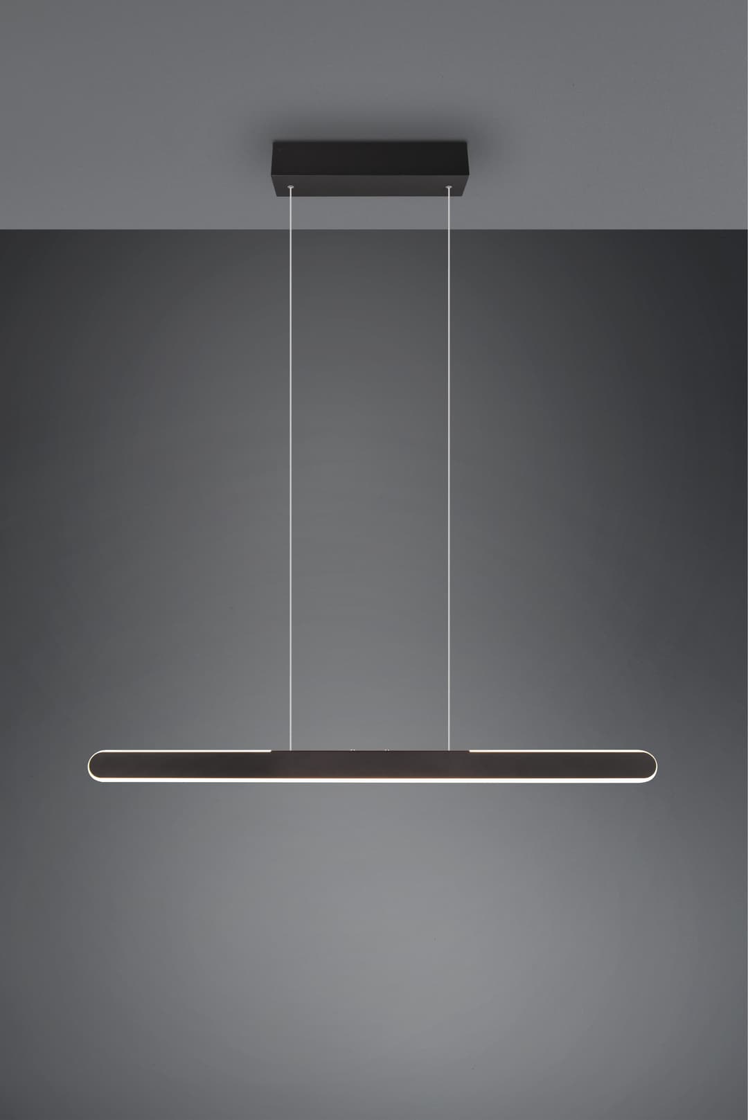 TRIO Leuchten LED Pendelleuchte HELIOS | Schwarz