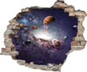 queence Wandtattoo Planeten | Mehrfarbig