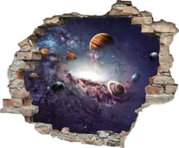 queence Wandtattoo Planeten | Mehrfarbig