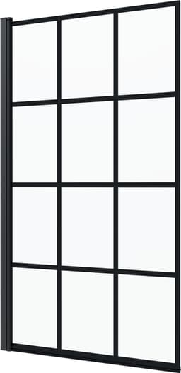 welltime Badewannenaufsatz | Schwarz