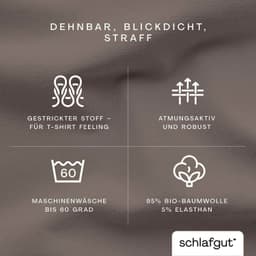 Schlafgut Spannbettlaken PURE | Beige