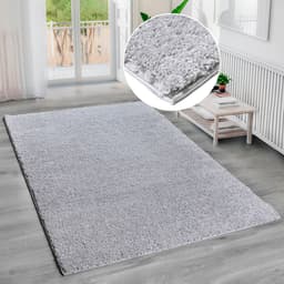 Bruno Banani Shaggy Soft Hochflor-Teppich | Grau