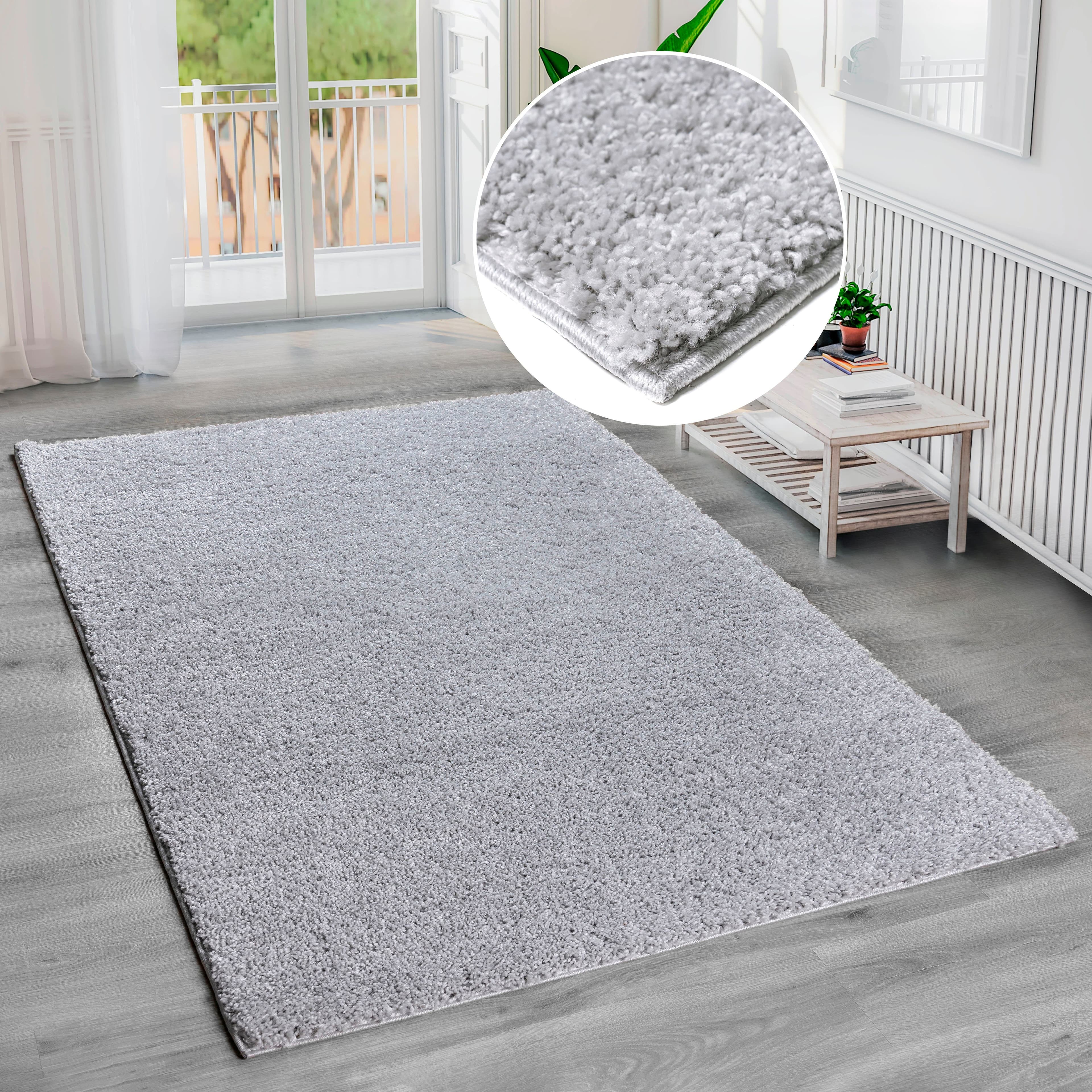 Bruno Banani Shaggy Soft Hochflor-Teppich | Grau